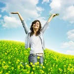 happy-woman-in-a-field